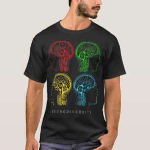 Neurodiversity for ADHD and Autism Brain Graphic  T Shirt