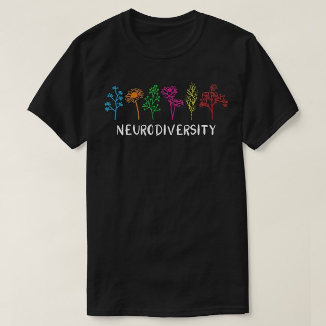 Neurodiversity for Dysleia ADHD Autism ASD  T Shirt (Design framsida)