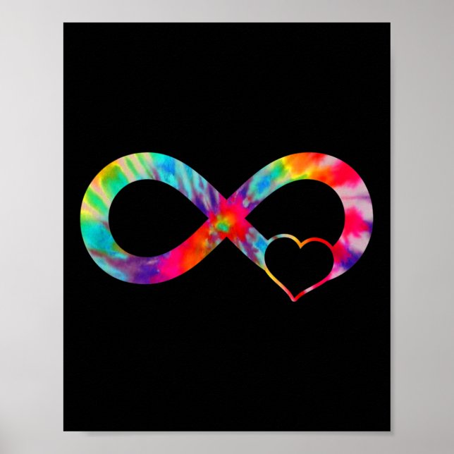 Neurodiversity Heart Ofinity Sign Autism Awarenes Poster (Framsidan)