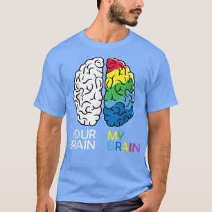 Neurodiversity-hjärna för Dyslexia ADHD Autism ASD T Shirt