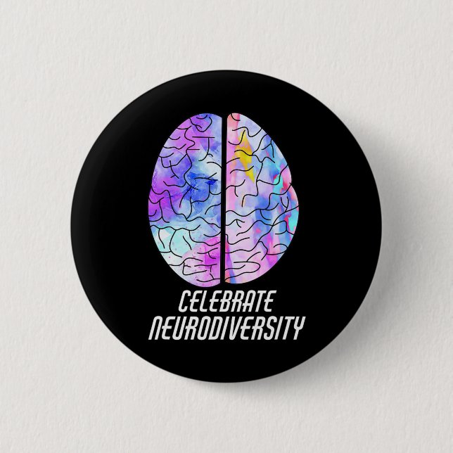 Neurodiversity Individuality Dyslexia Awareness Knapp (Framsida)