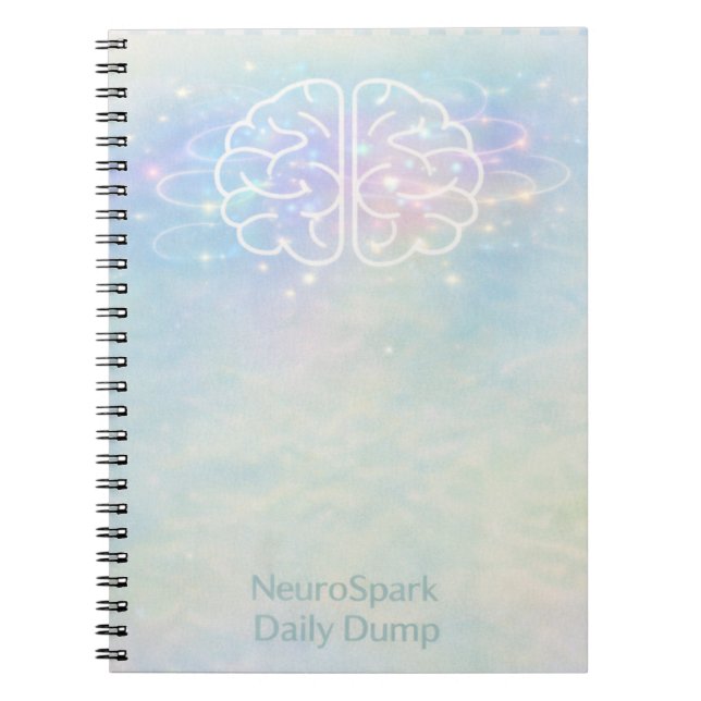 Neurodiversity NeuroSpark Daily Dump Pastel Design Anteckningsbok (Framsidan)