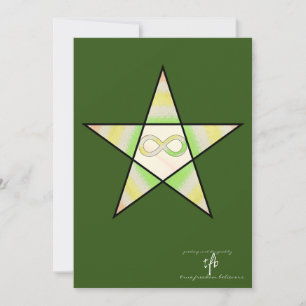 Neurodiversity Parol Bright Parol-Helgdag Card Julkort
