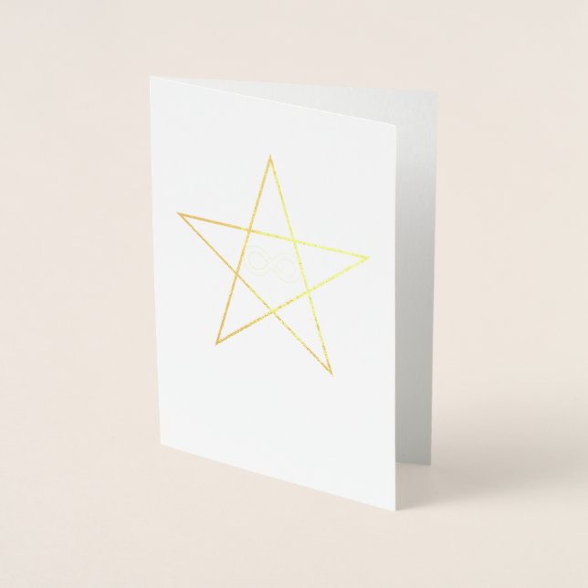 Neurodiversity Parol Guld Folierat Kort (Framsida)