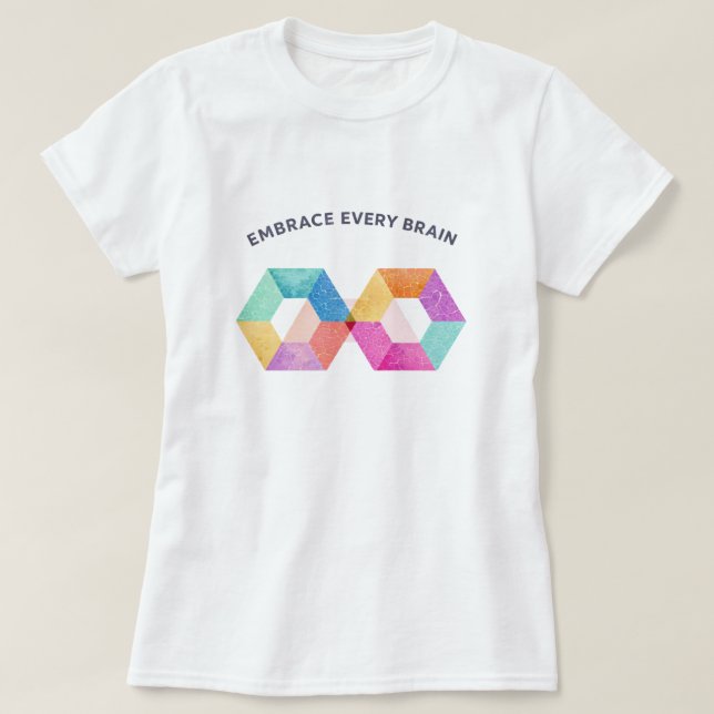 Neurodiversity Pride Infinity Symbol Every Brain T Shirt (Design framsida)