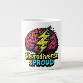 Neurodiversity & Proud Jumbo Mugg