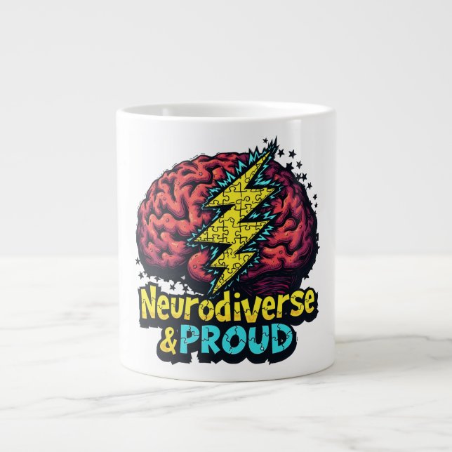 Neurodiversity & Proud Jumbo Mugg (Framsidan)