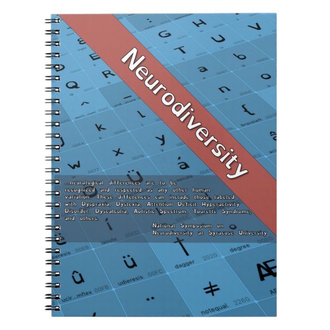 Neurodiversity Quote Anteckningsbok (Framsidan)