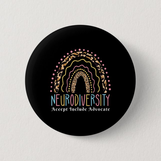 Neurodiversity Rainbow accepterar advokat Kärlek A Knapp (Framsida)