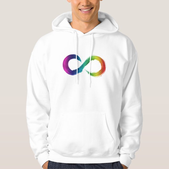 Neurodiversity Rainbow Hoodie (Framsida)