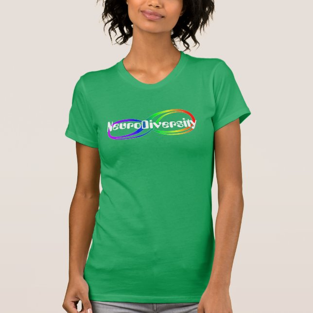 NeuroDiversity Rainbow Infinity Shirt T (Framsida)