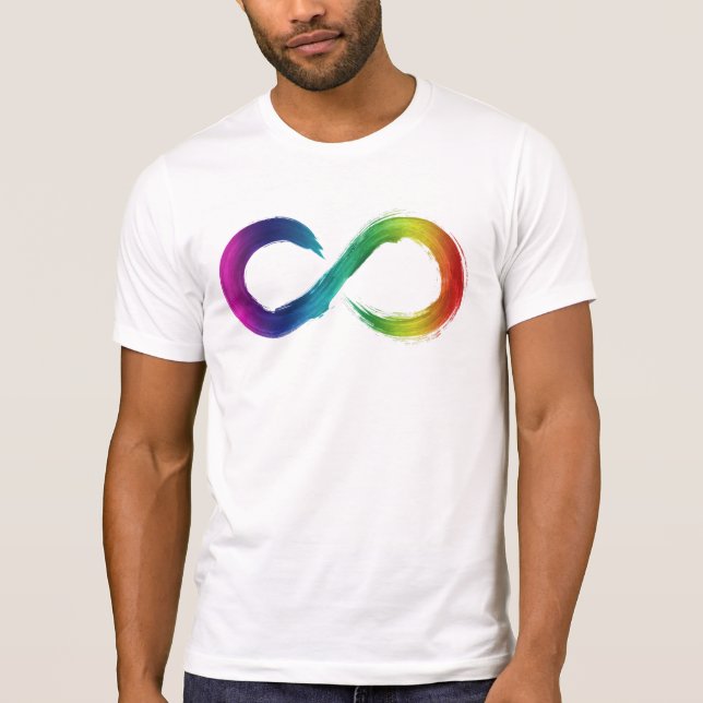 Neurodiversity Rainbow Shirt T Shirt (Framsida)