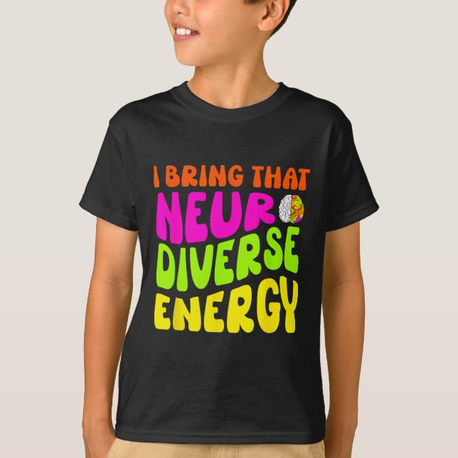 Neurodiversity Shirt Autism Adhd Asd Neurodiversit T (Framsida)