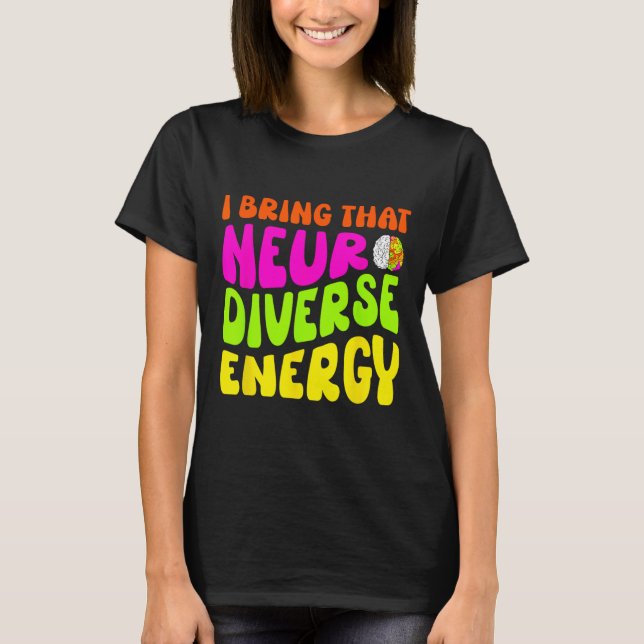 Neurodiversity Shirt Autism Adhd Asd Neurodiversit T (Framsida)