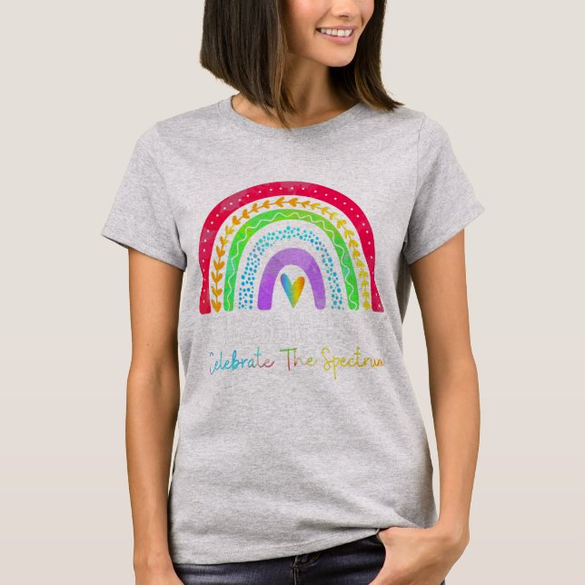 Neurodiversity Shirt Autism Spectrum ASD ADHD Rain T (Framsida)