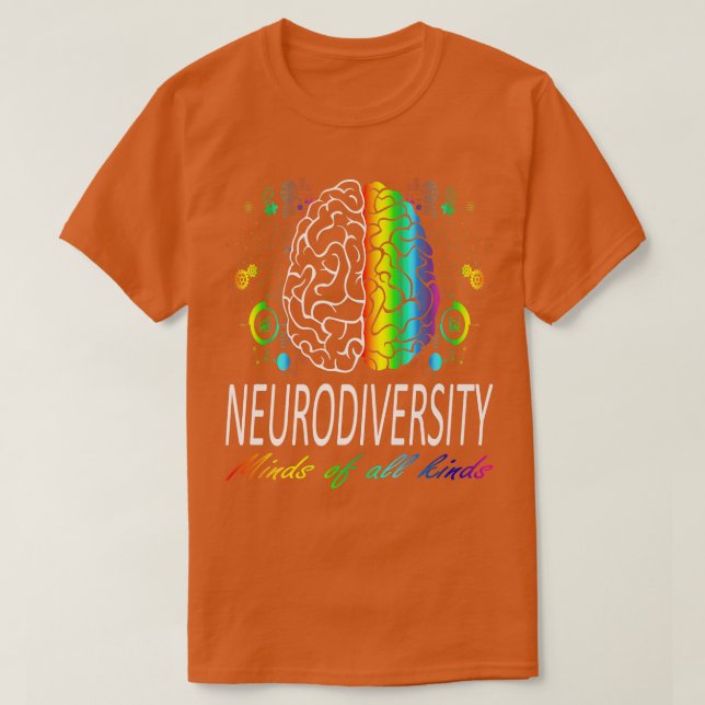Neurodiversity Shirt Autism Spectrum ASD ADHD Rain T (Design framsida)