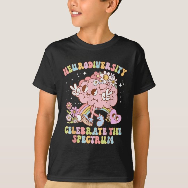 Neurodiversity Shirt Autism Spectrum Asd Adhd Rain T (Framsida)
