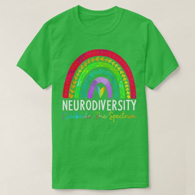 Neurodiversity Shirt Autism Spectrum ASD ADHD Rain T Shirt (Design framsida)