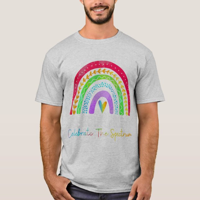 Neurodiversity Shirt Autism Spectrum ASD ADHD Rain T Shirt (Framsida)