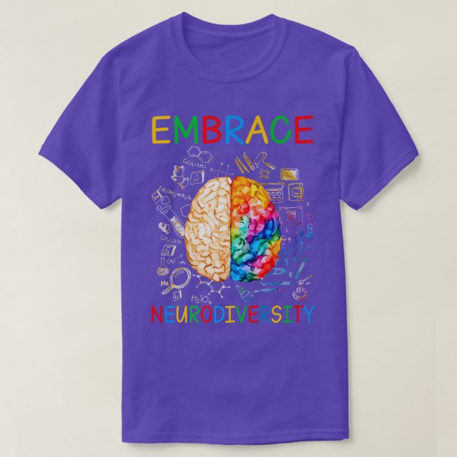 Neurodiversity Shirt Embrace ADHD Autism Awareness T (Design framsida)