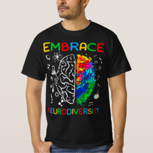 Neurodiversity Shirt Embrace ADHD Autism Awareness T