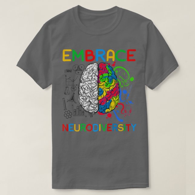 Neurodiversity Shirt Embrace ADHD Autism Awareness T (Design framsida)
