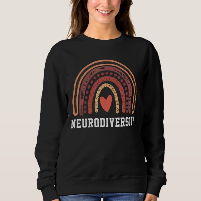Neurodiversity Sptrum Rainbow Autism Awarness Mo T Shirt (Framsida)