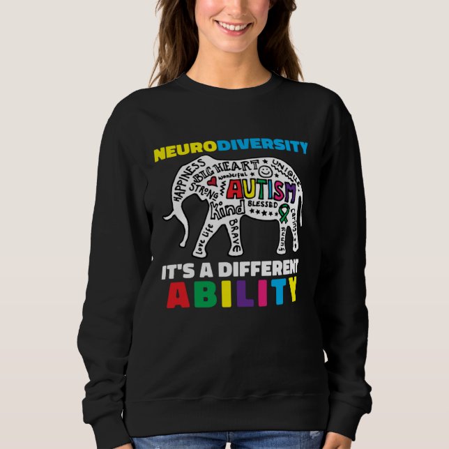 Neurodiversity Symbol Ability Autism Creature Men  T Shirt (Framsida)