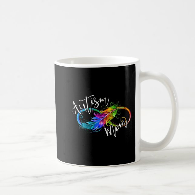 Neurodiversity Symbol Rainbow Infinity Autism Mamm Kaffemugg (Höger)