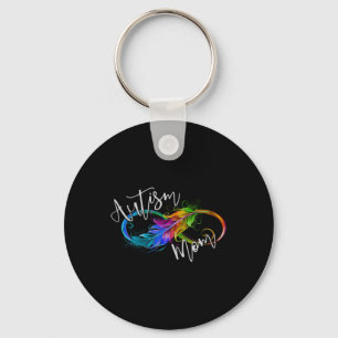 Neurodiversity Symbol Rainbow Infinity Autism Mamm Nyckelring