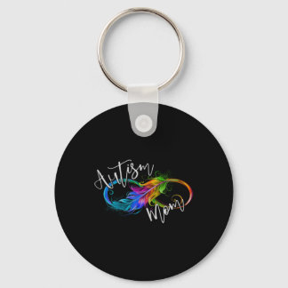 Neurodiversity Symbol Rainbow Infinity Autism Mamm Nyckelring