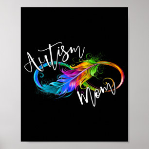 Neurodiversity Symbol Rainbow Infinity Autism Mamm Poster