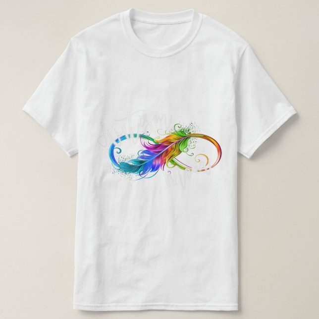 Neurodiversity Symbol Rainbow Infinity Autism Mamm T Shirt (Design framsida)