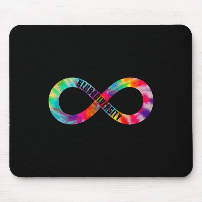 Neurodiversity Tie Dye Infinity Sign Autism Awaren Musmatta (Framsidan)