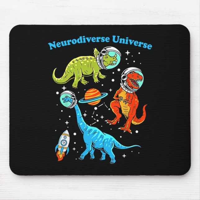 Neurodiversity Universe Dinosaurs Space Adhd Asd A Musmatta (Framsidan)