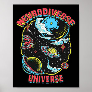 Neurodiversity Universe Neurodiversity Embrace Adh Poster