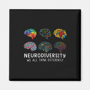 Neurodiversity we all Tänka Differentiate Brain Au Magnet