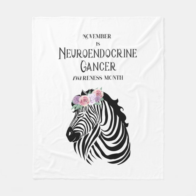 Neuroendocrine Cancer Awareness fleece filt (Framsidan)