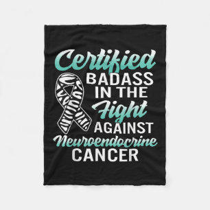 Neuroendocrine Cancer Awareness Net Zebra Ribb Fleecefilt