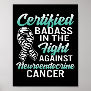 Neuroendocrine Cancer Awareness Net Zebra Ribb Poster