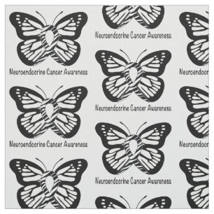 Neuroendocrine Cancer Zebra Hoppets fjäril Tyg