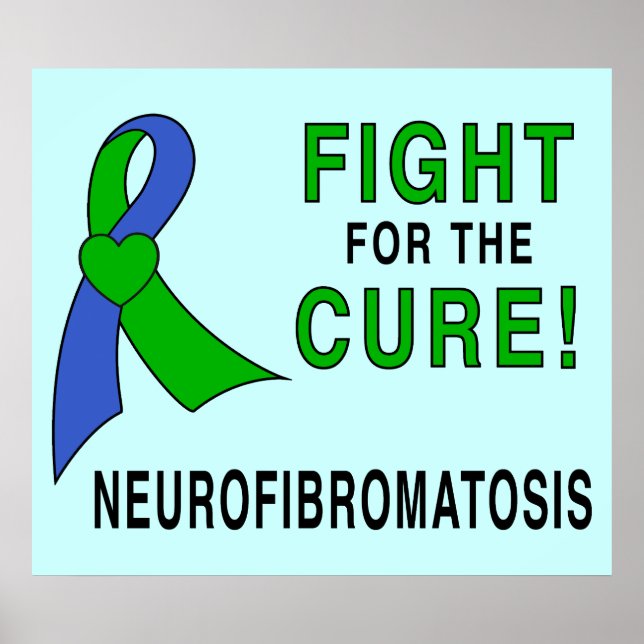 Neurofibromatos Ribbon: Kämpa för boten! Poster (Framsidan)