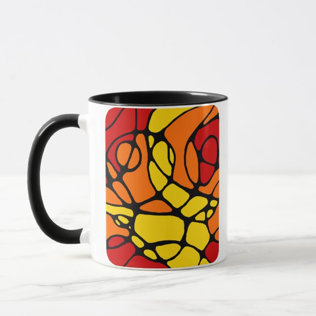 Neurografik modernes abstraktes Design Mugg (Vänster)