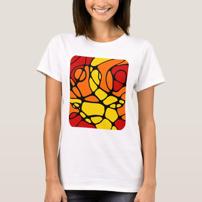 Neurografik modernes abstraktes Design T Shirt (Framsida)