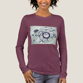 Neurografisk Abstrakt Konst Blomma | Bläck Linjete T Shirt