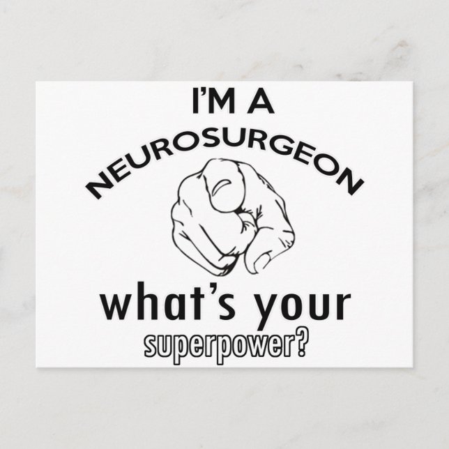 neurokirurgdesign vykort (Framsida)