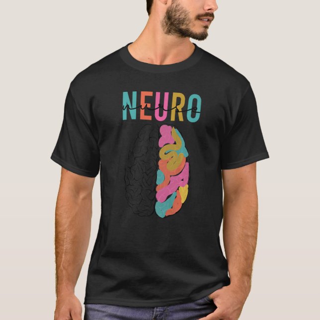 Neurokirurgi Neurologi Neuro Tech Trauma Icu Strok T Shirt (Framsida)