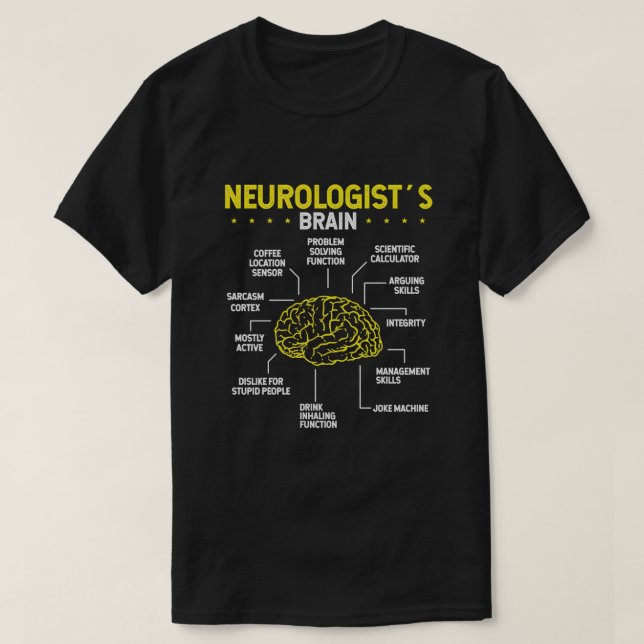 Neurolog Brain Neurology Science Neuroscience T Shirt (Design framsida)