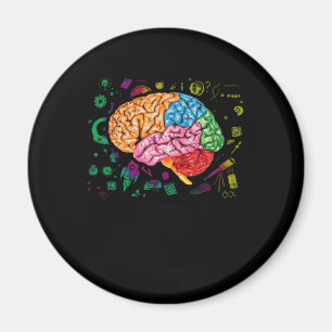 Neurolog inom vetenskap och teknik magnet