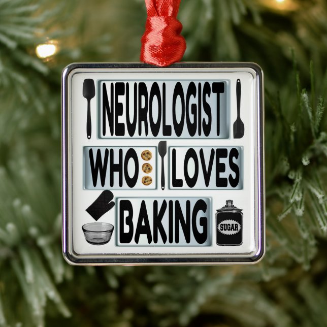 Neurolog Kärlek Baking Julgransprydnad Metall (Träd)